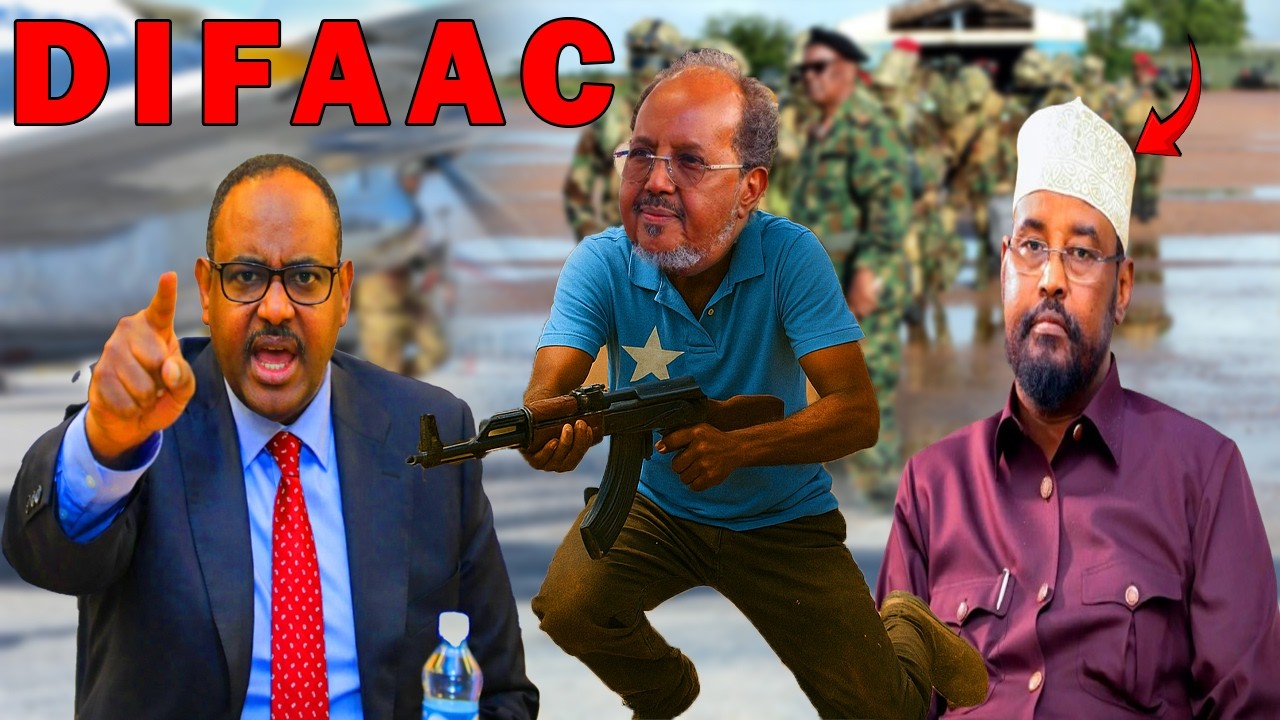 DEG DEG: DEG DEG: A/Madoobe Oo Muqdisho Gilgilay, MW Hassan Sh Oo Fadeexad Dhexda Ka Fadhiya.