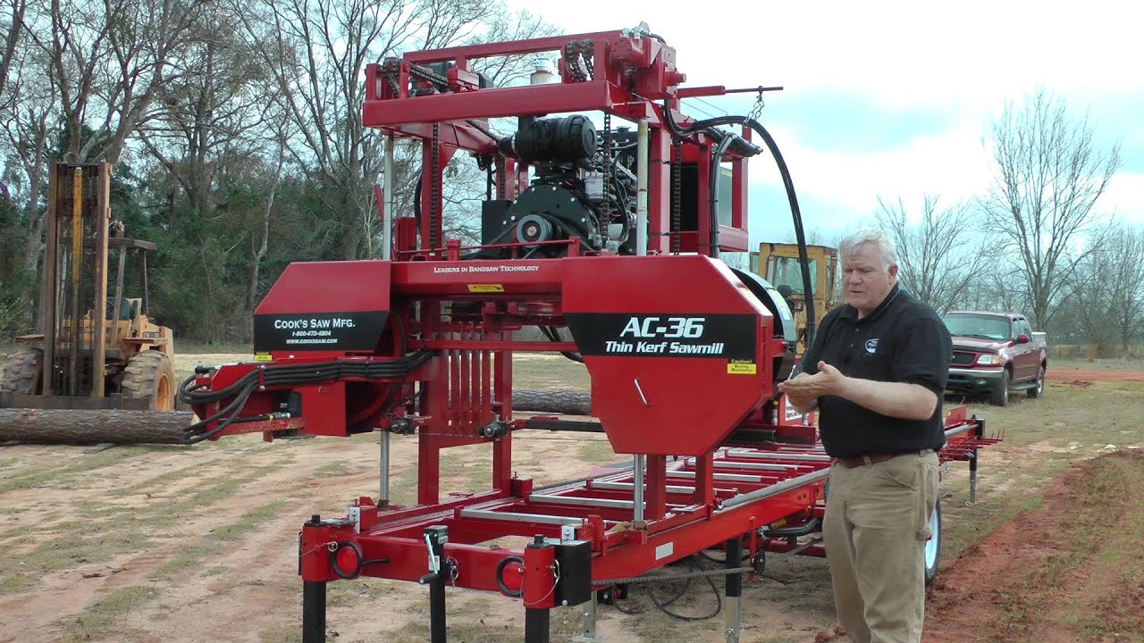 Cook's AC36 Hydraulic Sawmill Demo