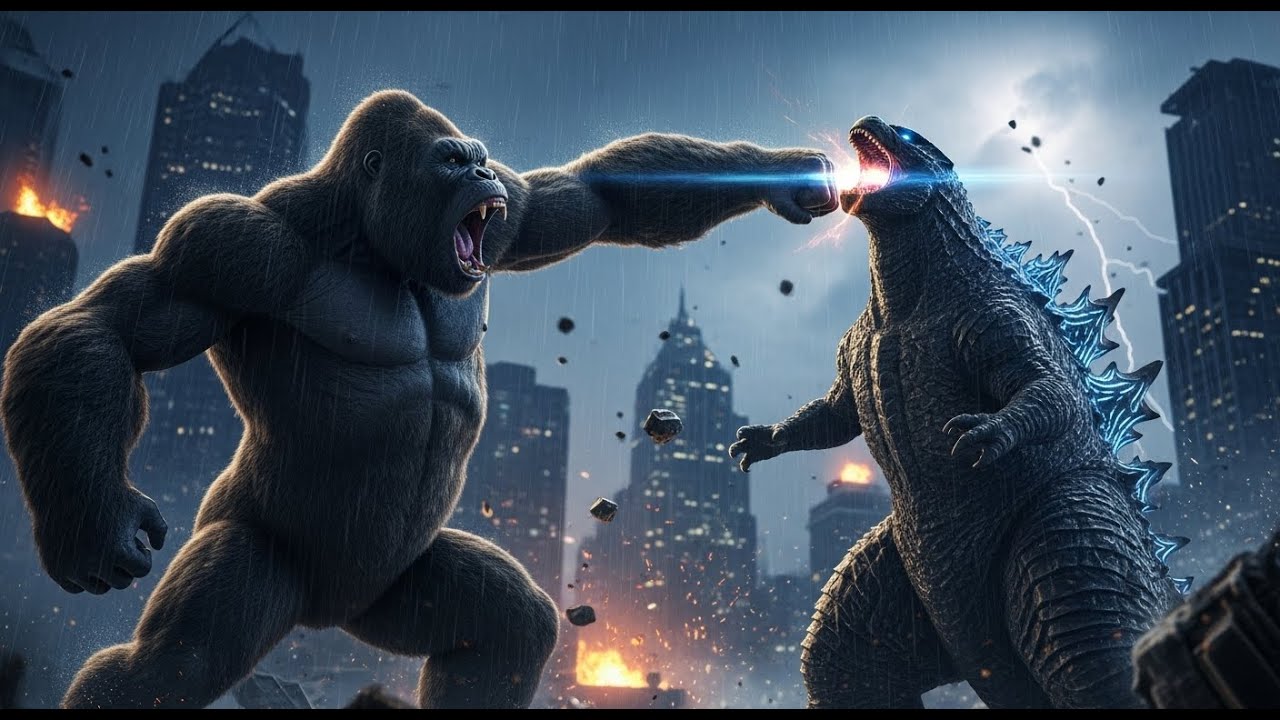 King Kong Takes Down Jurassic Monsters in EPIC Battle Royale