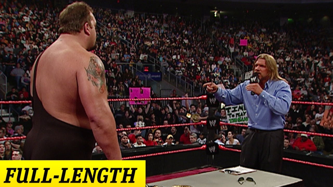 Подписание контракта на «Новогоднюю революцию 2006» между Big Show и Triple H