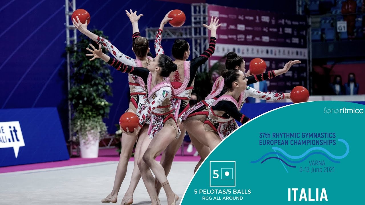Italia (5 pelotas/5 balls) - Competicion conjuntos European Championship Varna 2021