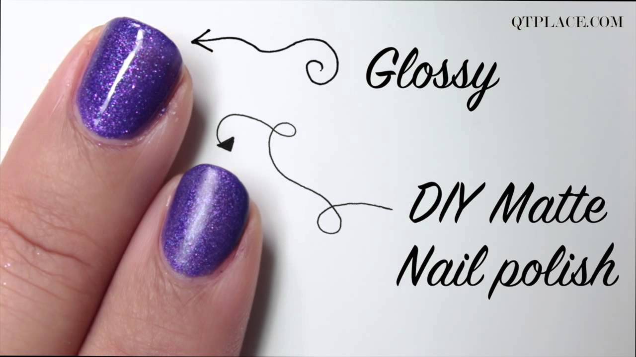 DIY how to make matte nail polish