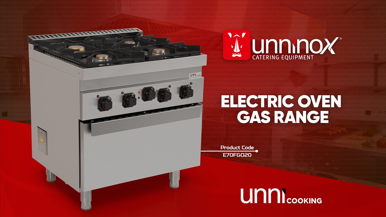 Gas Range with Electric Convection Oven | 4 Burners Upright – E70FGO20