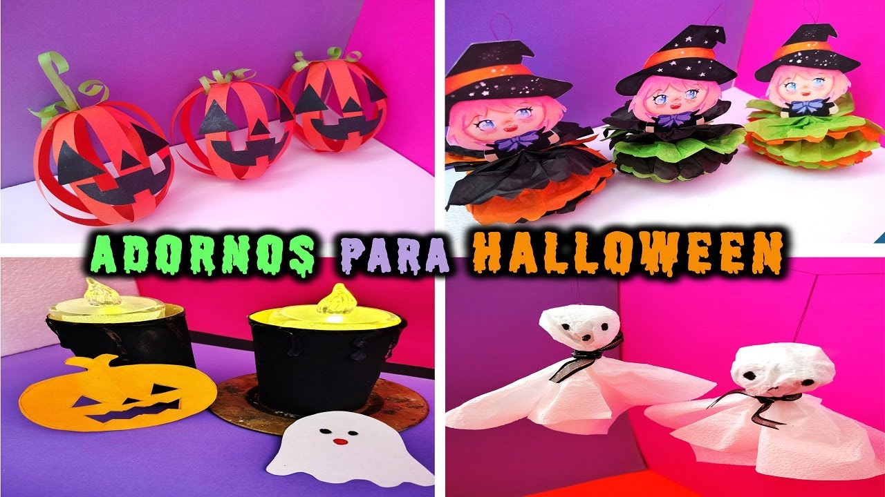 MANUALIDADES y ADORNOS para DECORAR en HALLOWEEN 🎃