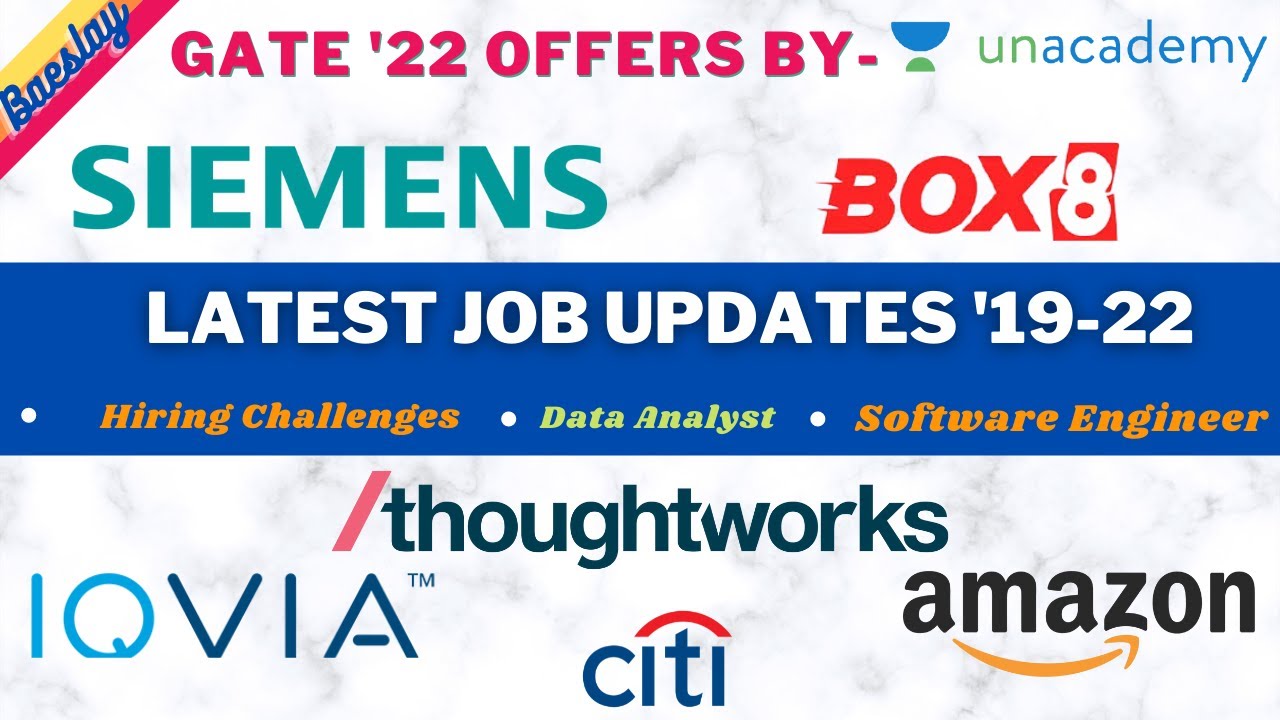 Latest Job Opportunities #14: Software Engineering | Hiring Challenges | Gate Courses | 2019-2023