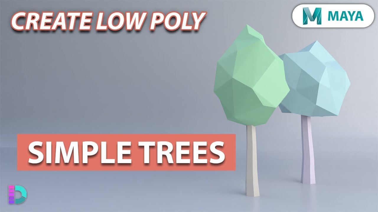 Model A Low Poly Tree In Maya | A Simple Tree