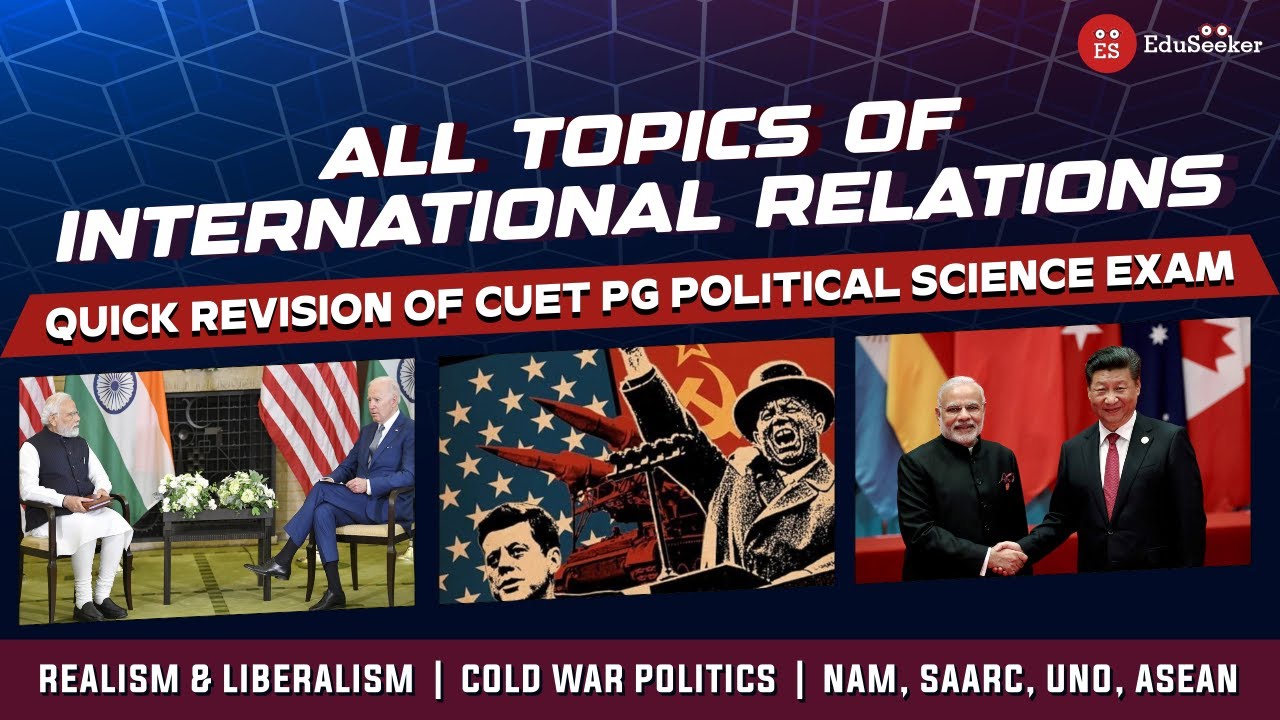Complete Revision of International Relations | CUET PG Political Science