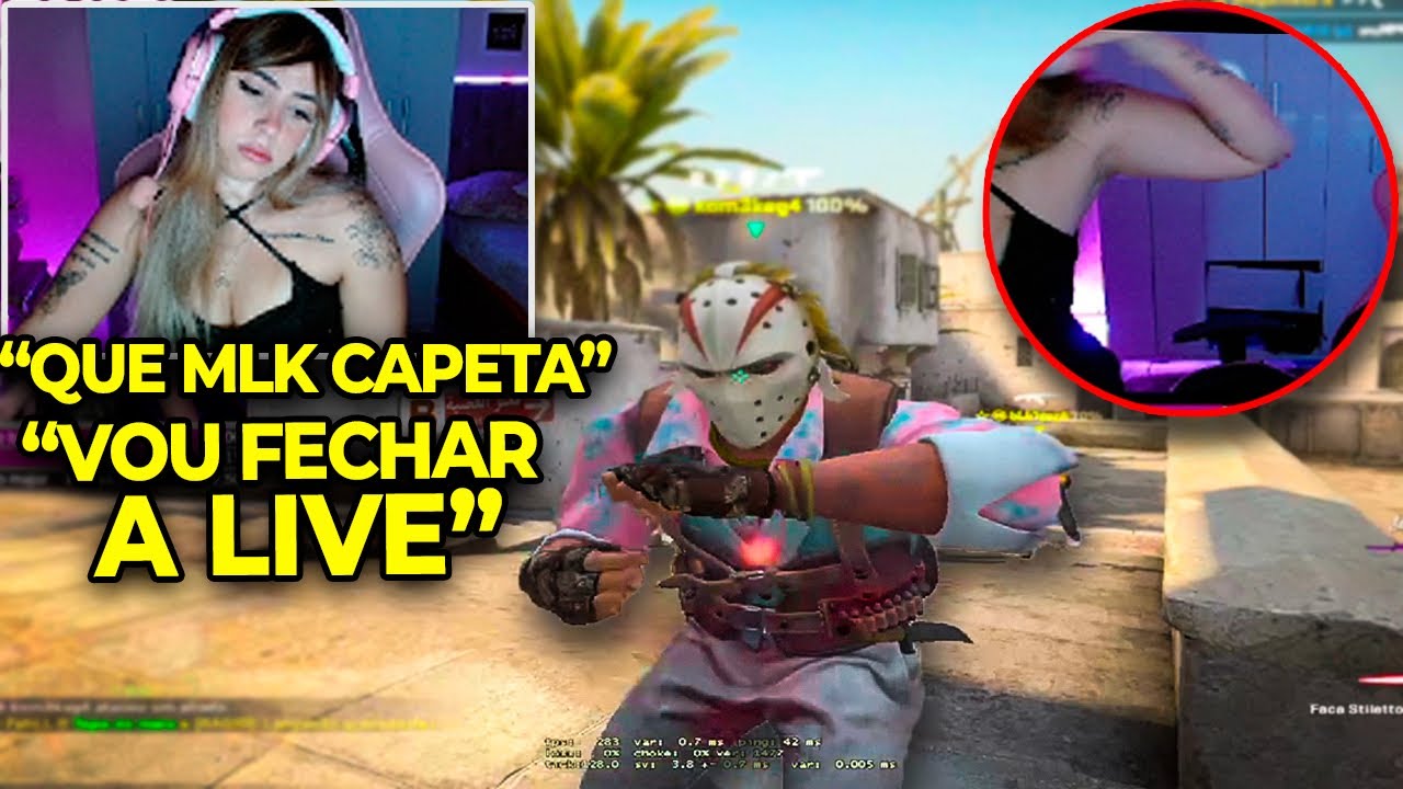 ela me OFENDEU, e eu me vinguei IRRITANDO ELA até FECHAR a STREAM! 🤣