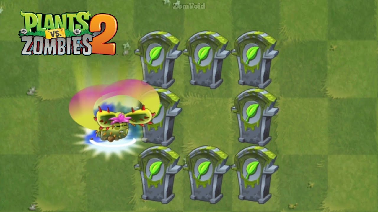 What Plant can destroy 8 Dark Gravestone (Plant Food) using 1 Plant Food? | Plants Vs Zombies |
