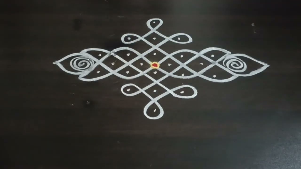Small rangoli # easy Rangoli for beginners # simple Rangoli #