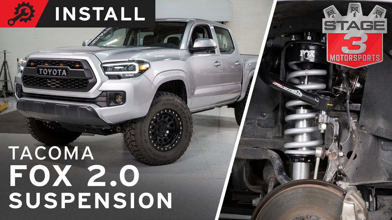 Установка передней койловской подвески и заднего амортизатора Toyota Tacoma Fox 2.0 05-20