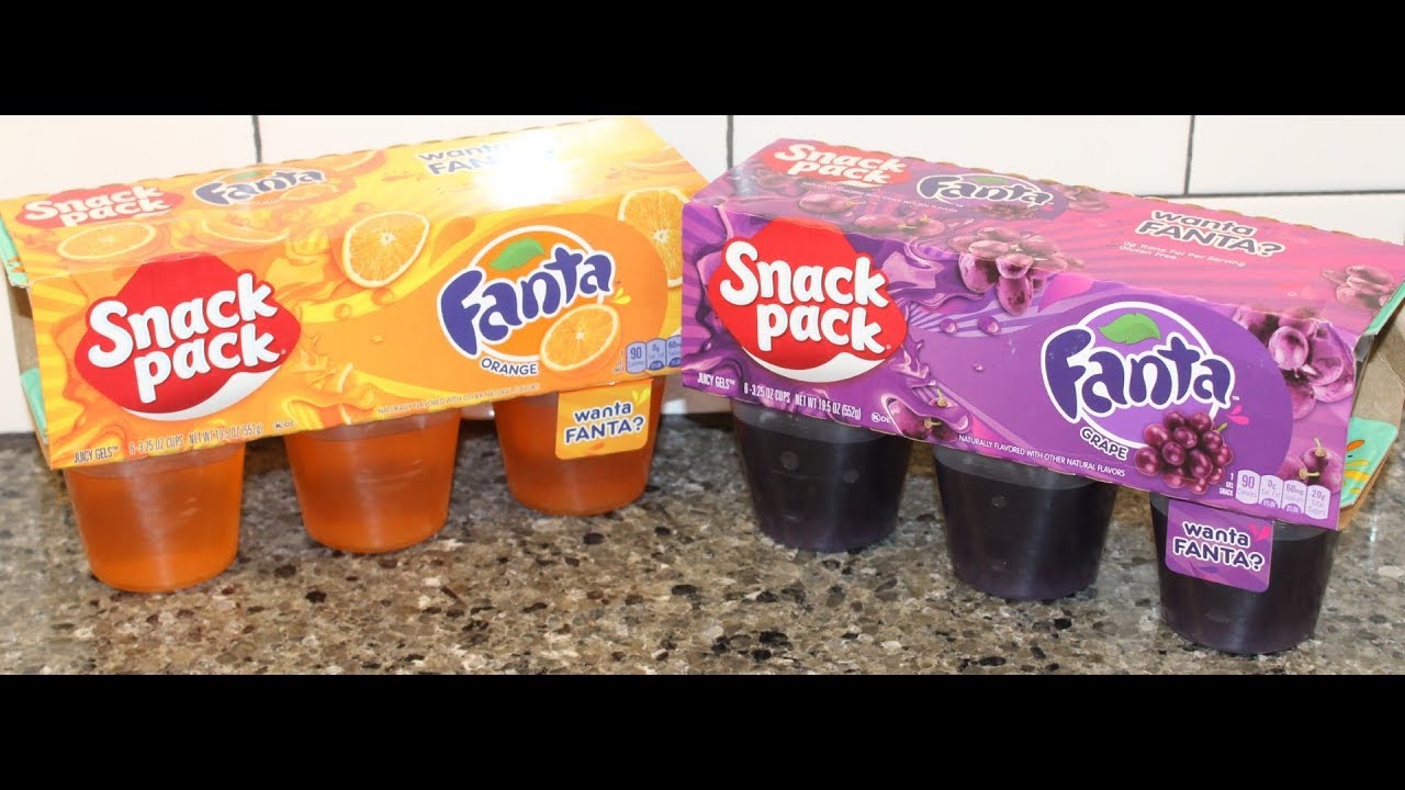 Snack Pack Fanta Juicy Gels: Orange and Grape Review