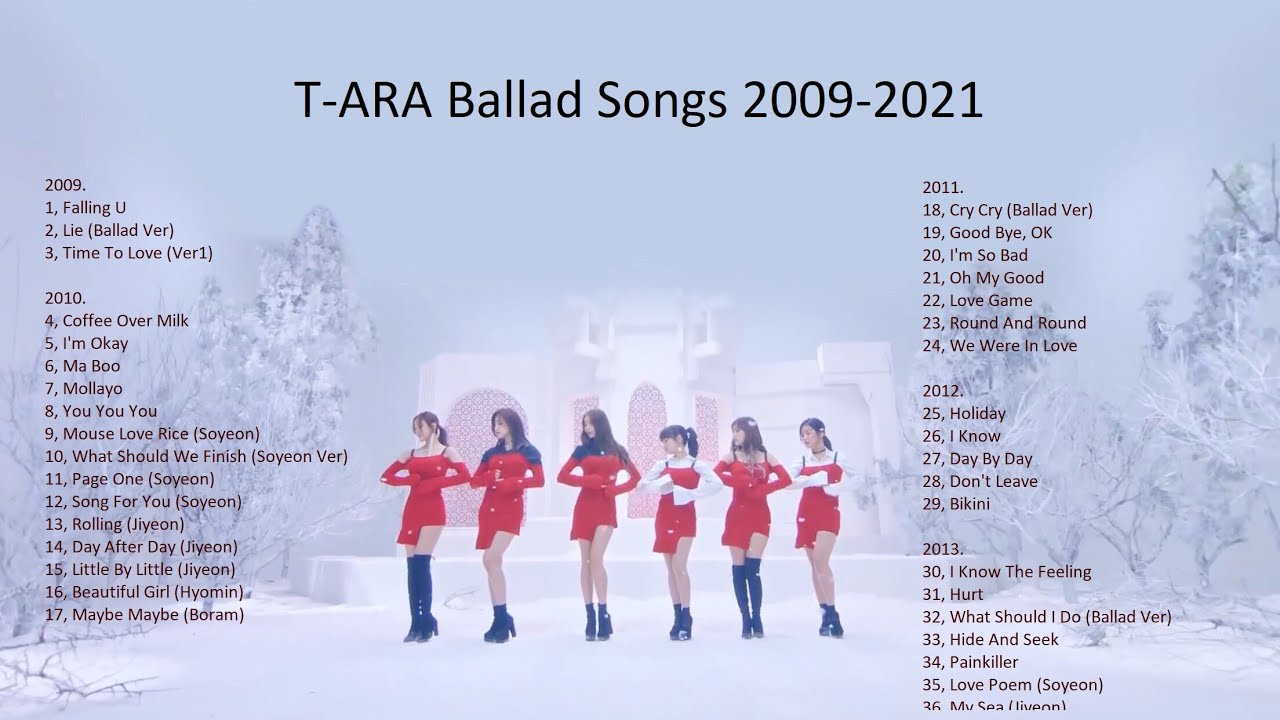 T-ARA Songs 2009-2021 티아라 노래 모음 🎧