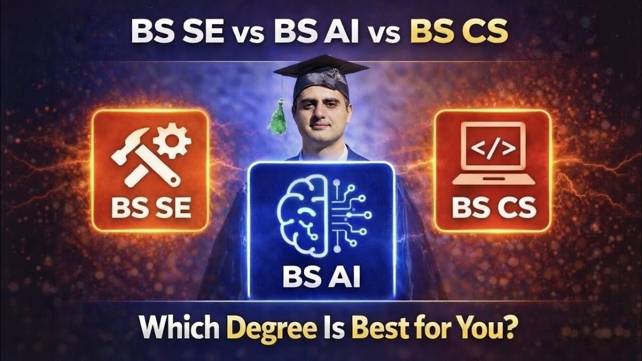 BS AI vs BS CS vs BS SE – Which Degree Should You Choose in 2026? (Truth Revealed)
