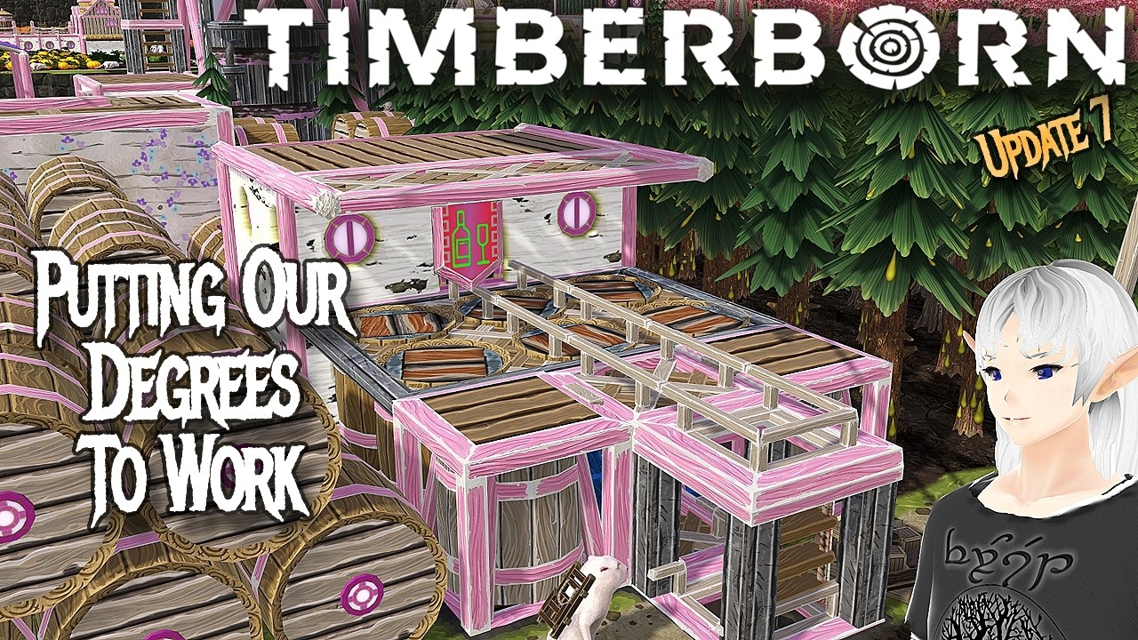 Putting our Degrees to Work – Timberborn Update 7 – Whitepaws Mod [E18]