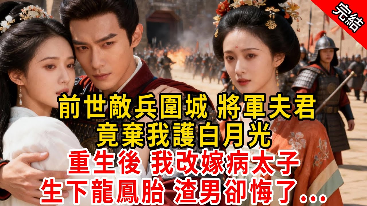 前世敵兵圍城 將軍夫君，竟棄我護白月光；重生後 我改嫁病太子，生下龍鳳胎 渣男卻悔了...