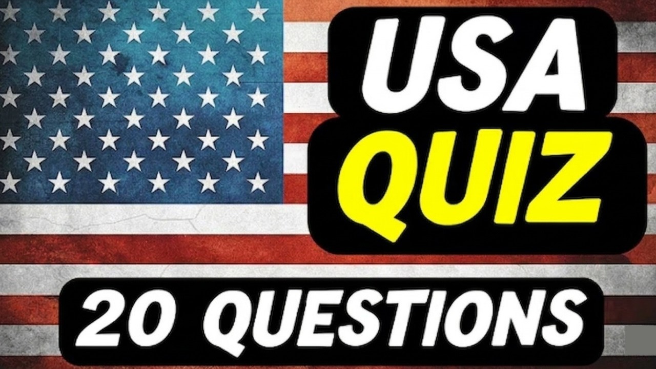 USA QUIZ I CAN U ANSWER THESE 20 QUESTIONS