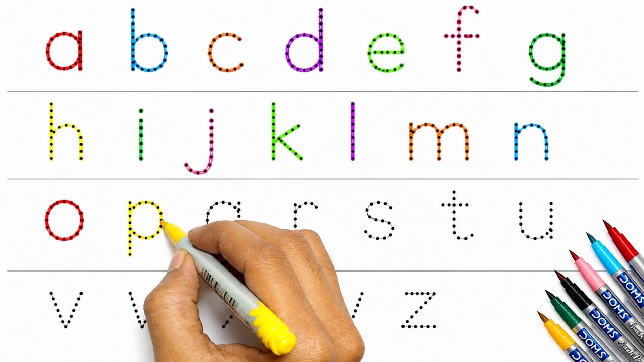 Learn Lowercase Alphabet a to z | ABC Tracing & Writing Practice for Kids |English Alphabet Learning