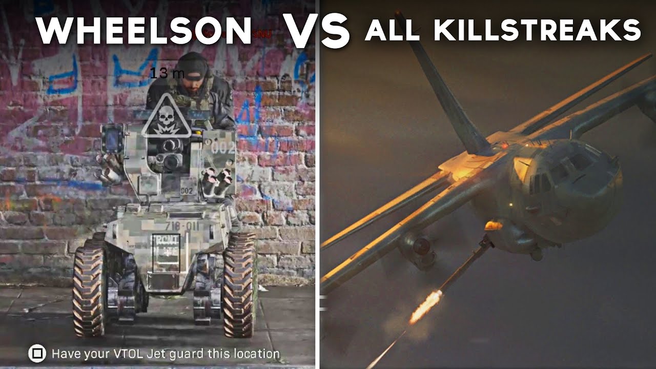 All Killstreak Attacks on Wheelson - Call of Duty: Modern Warfare (Wheelson vs Every Killstreak)