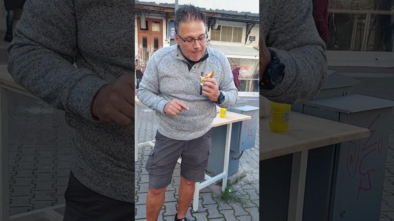 Σουβλάκια ο Γιώργος στον Πειραιά το θρυλικό μπιφτέκι!!😋🇬🇷💙