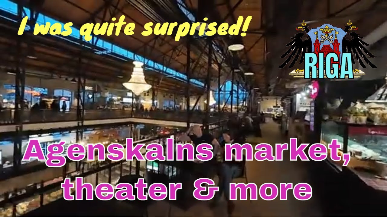 Agenskalns market & cross-country skiing on the other side of Riga
