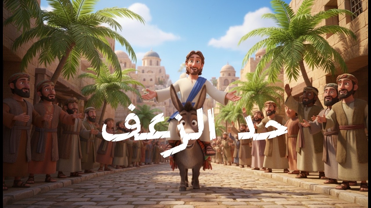 7- احد الزعف | أحد الشعانين | يسوع يدخل أورشليم 👑