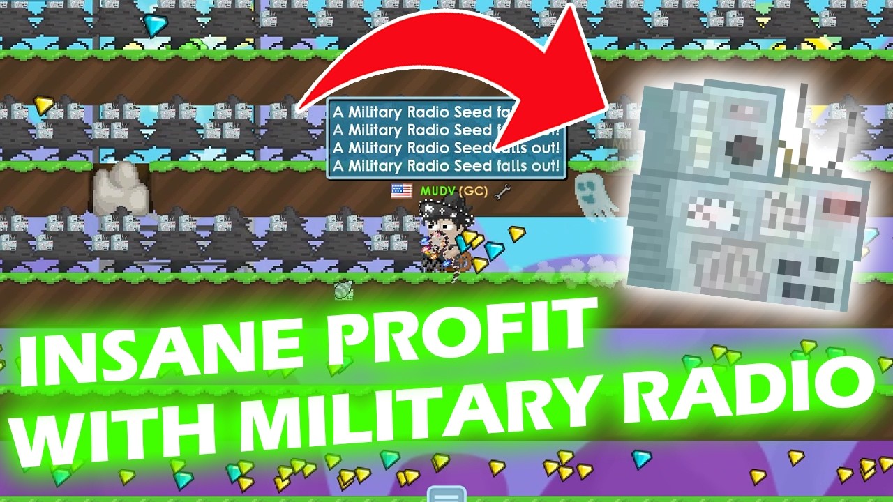 INSANE PROFIT WITH MILITARY RADIO | GROWTOPIA PROFIT 2026