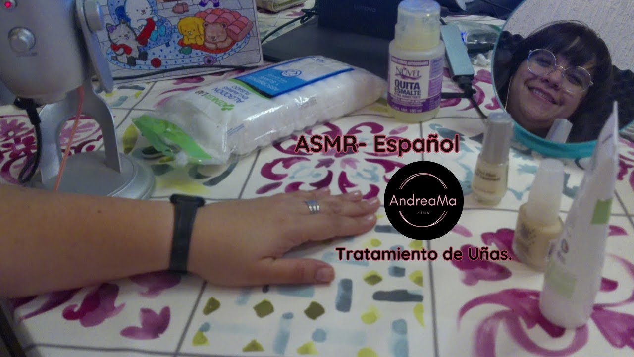 ASMR Español Rutina  de  tratamiento de uñas #asmr  #asmrespañol