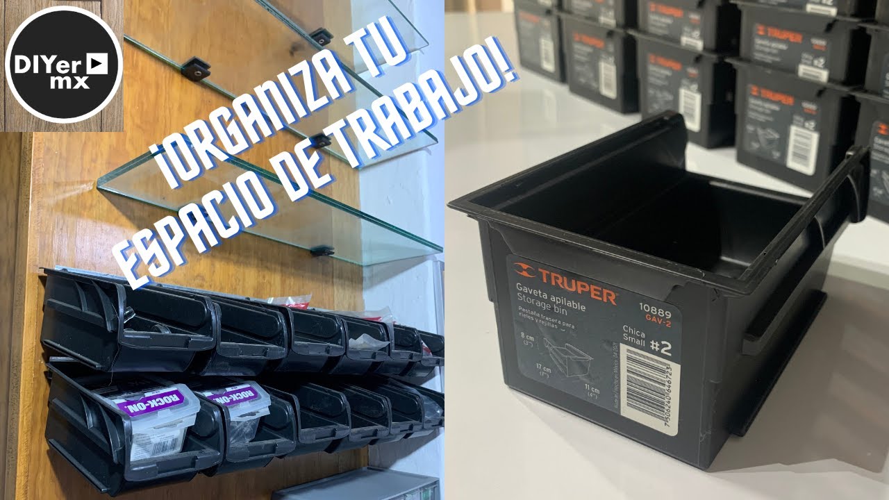 🔩¡ORGANIZA tus TORNILLOS con GAVETAS Plásticas TRUPER !🛠️