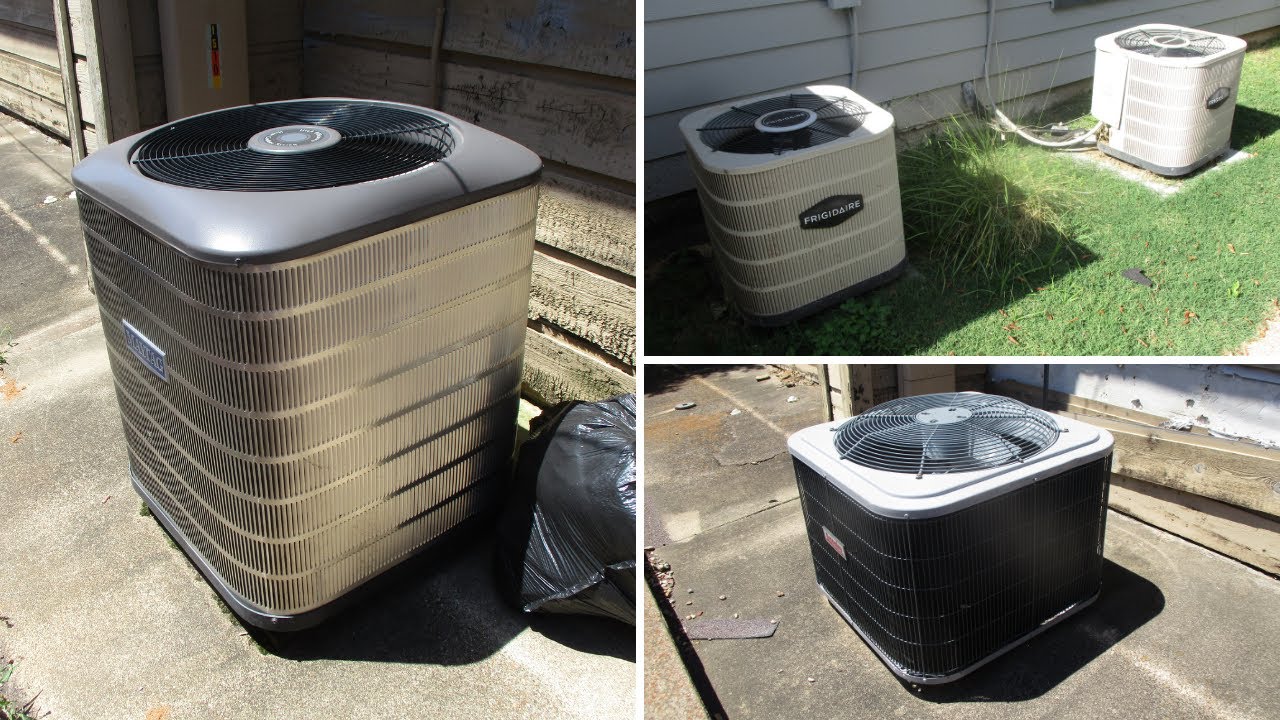 Several Frigidaire, Maytag, & Arcoaire Central Air Conditioners (Most Running)