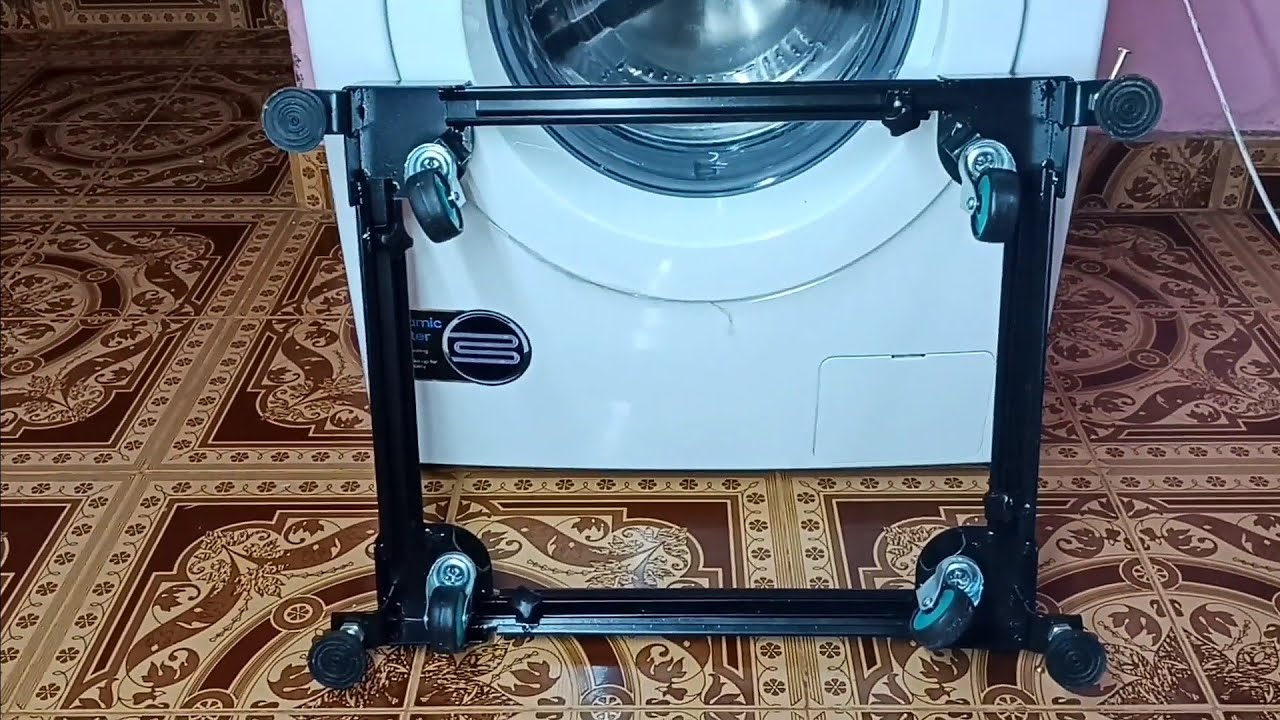 Samsung Front Load Washing Machine Trolley / Stand, 360 Rotatable Wheels, 4 Adjustable Sizes, Knobs