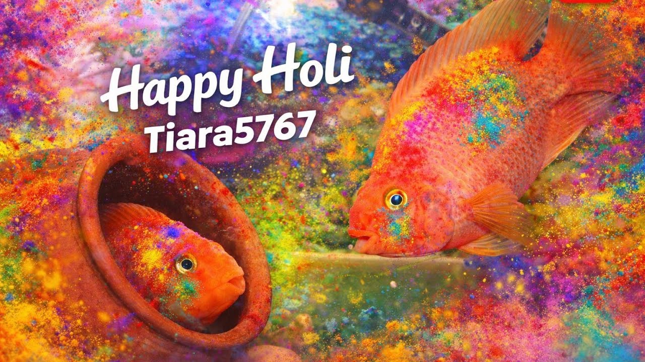 Happy  Holi 🎊 #parrotfish #fish #aquarium #tiara5767