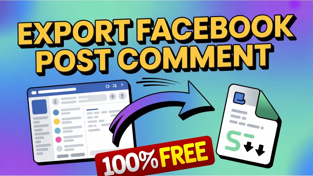 Как экспортировать комментарии из Facebook в Excel | Бесплатный онлайн-инструмент для экспорта ко...