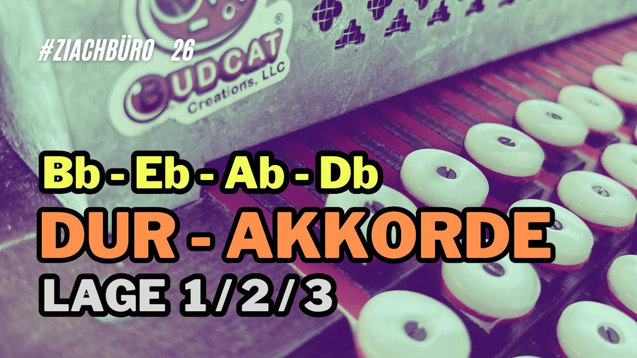 Dur Akkorde - Lage 1/2/3 Bb,Eb,Ab,Db - Steirische Harmonika - Ziachbüro 26