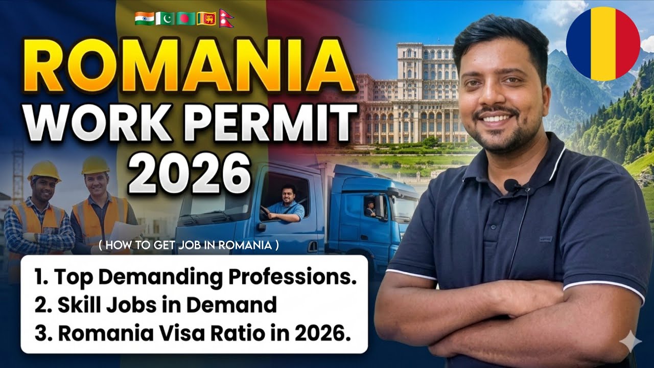 Romania Work Permit 2026 ! Visa Ratio in 2026 ? Which Jobs Are Demanding  ? Career Guidance Romania