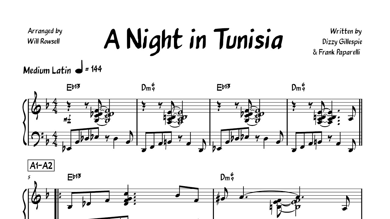 A Night In Tunisia (Dizzy Gillespie) [Solo Piano]