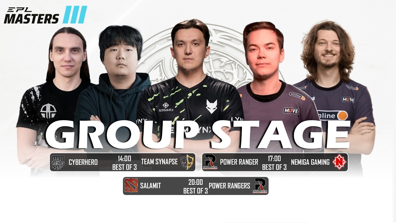 🔴[LIVE] SALAMIT vs POWER RANGERS | Bo3 | GROUP STAGE | EPL MASTERS III #dota2live
