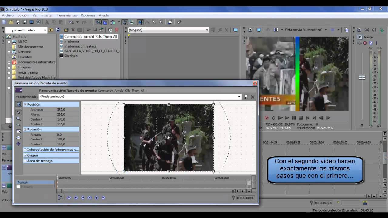 Efecto Pantalla Dividida con Sony Vegas Pro 10