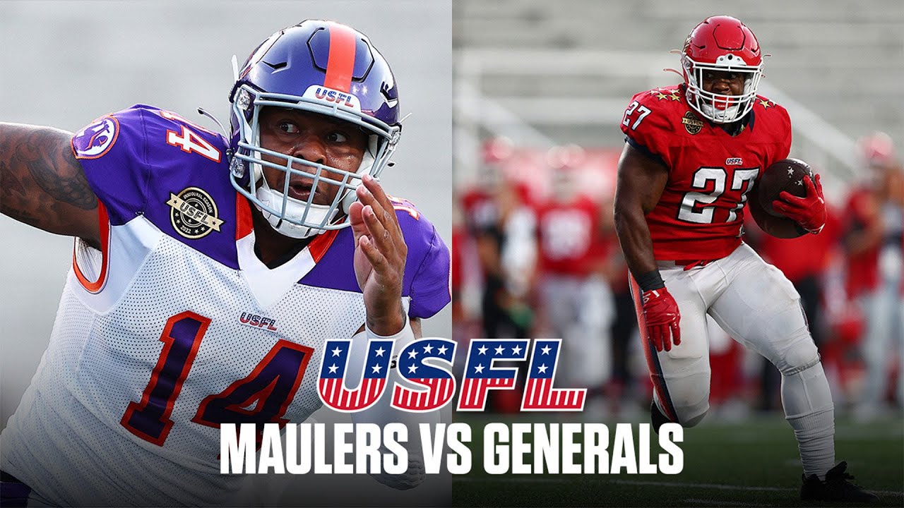 USFL Extended Highlights - New Jersey Generals vs. Pittsburgh Maulers - Week 8