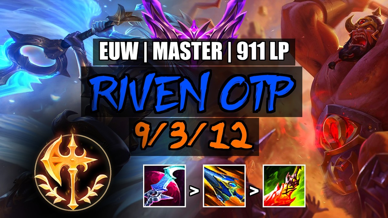 Riven OTP vs Sion Top 9/3/12 | EUW Master 911LP