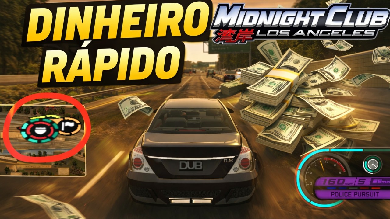 GANHEI MUITO DINHEIRO FAZENDO ISSO NO MIDNIGHT CLUB LOS ANGELES