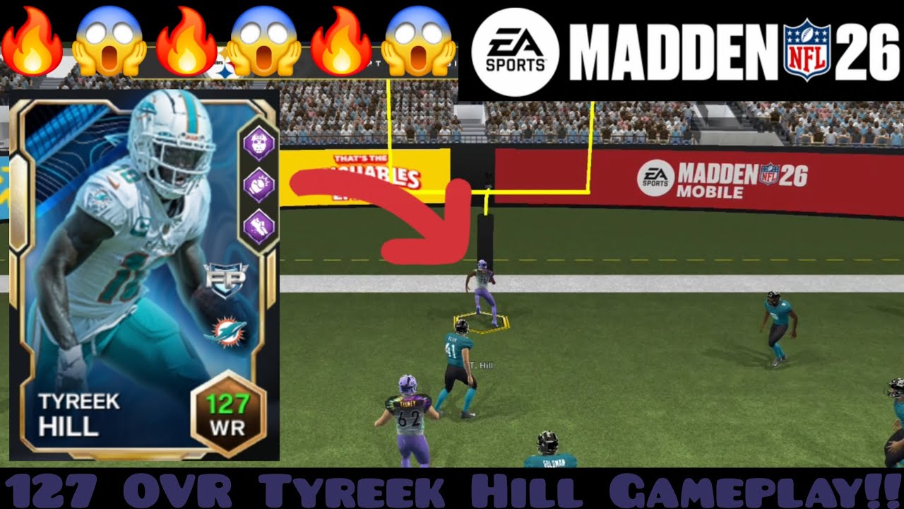 127 OVR Tyreek Hill Gameplay!!! | Madden Mobile 26