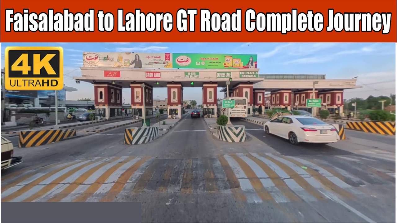 4k Pakistan Road Trip | Faisalabad to Lahore GT Road Complete Journey | Latest Video April 2026