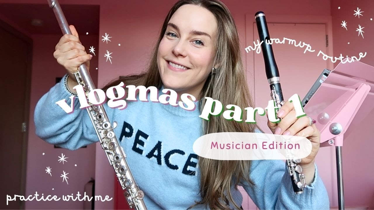My flute & piccolo warmup routine 🪈🎼 | katieflute vlogmas 2024 part 1
