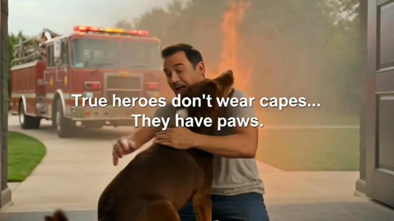 #Dog’s Brave Rescue Saves Man from Fire 🔥🐶 | ForeverAnimalLove#kindness #herodog