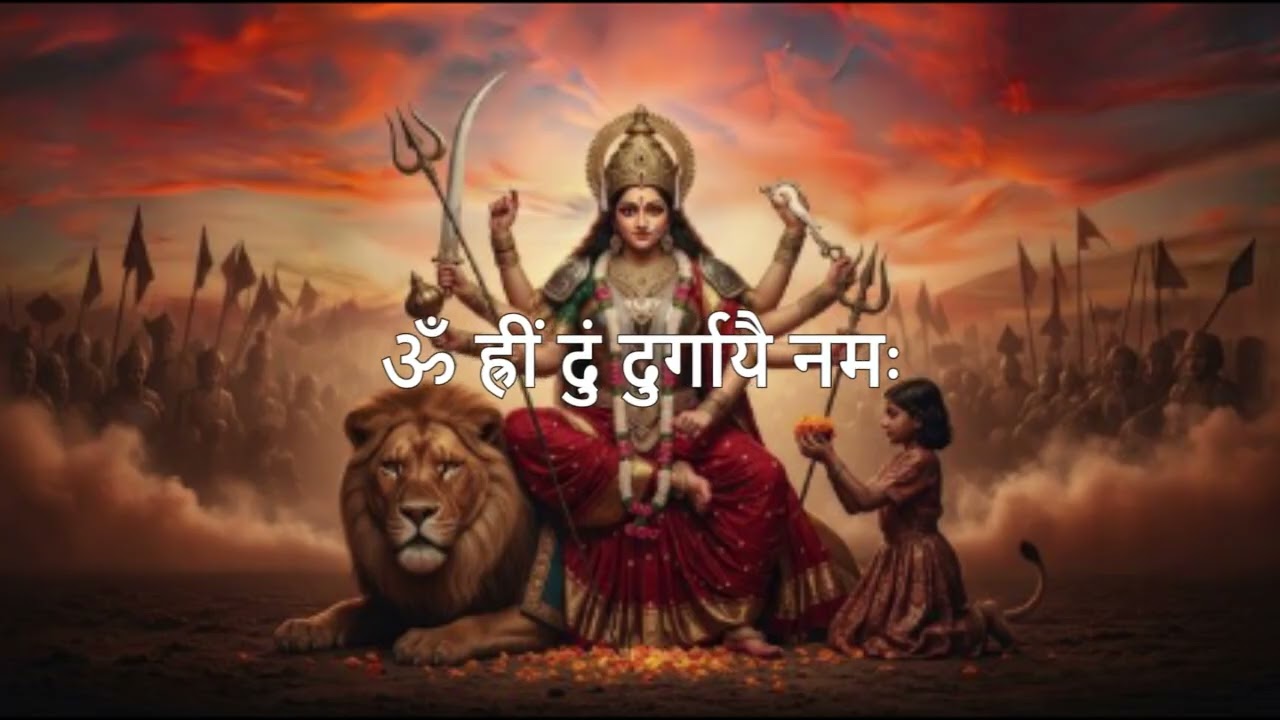 ॐ ह्रीं दुं दुर्गायै नम माँ दुर्गा का शक्तिशाली बीज मंत्र 108 TIMES/Navratri 2026/चैत्र नवरात्रि