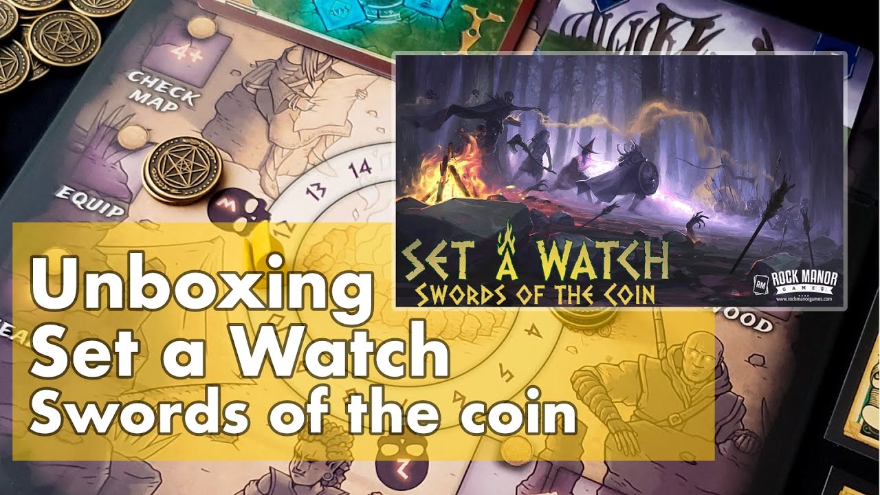 UNBOXING de Set a Watch: Swords of the coin, ¡DESCUBRE todo sobre este COOPERATIVO!