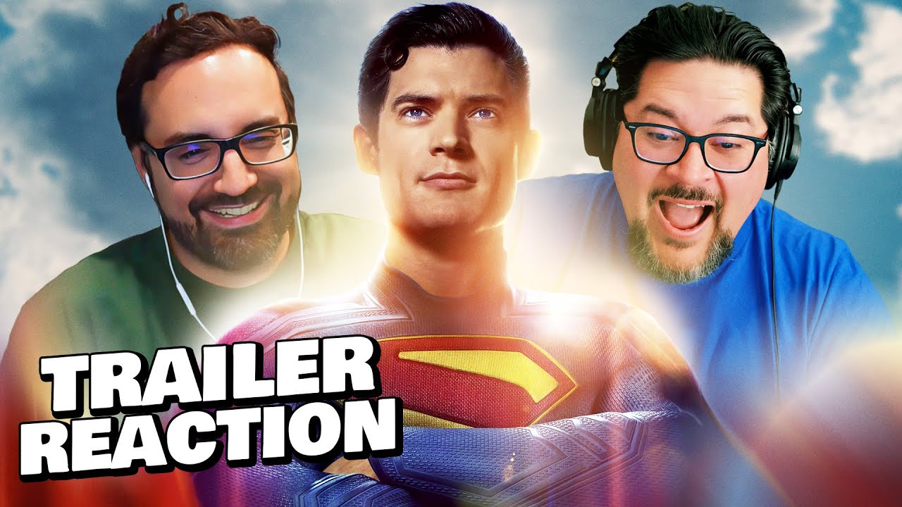 SUPERMAN OFFICIAL TRAILER REACTION! James Gunn • DC Universe • David Corenswet • Rachel Brosnahan