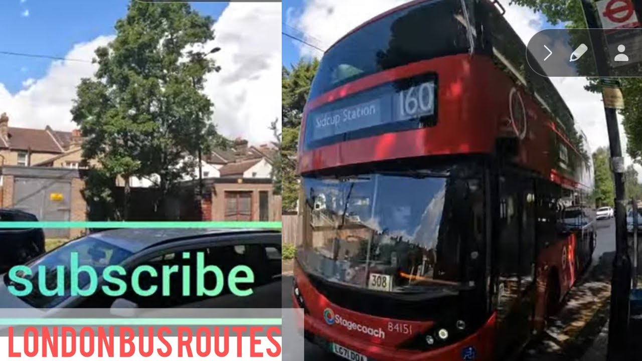 London Bus Reouts 160 from Catford Thomas Lane to Sidcup Station
