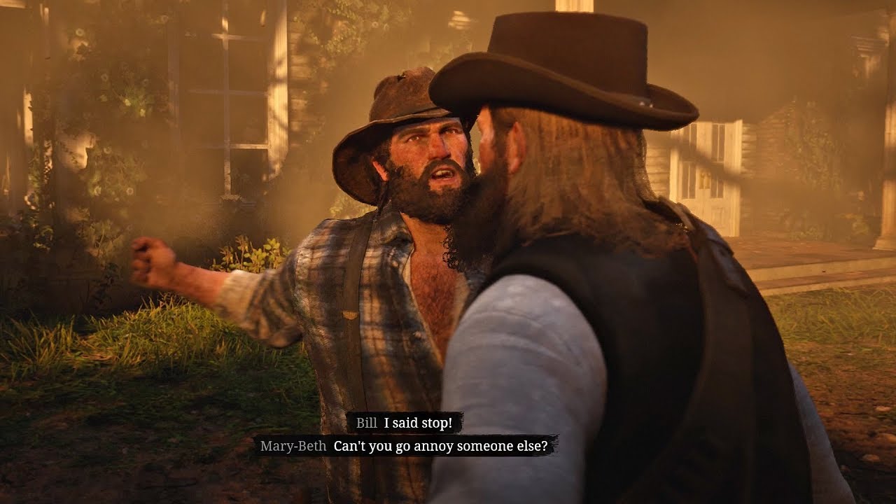Red Dead Redemption 2 - Arthur Roasting People In Camp & Gets Knocked Out By Bill